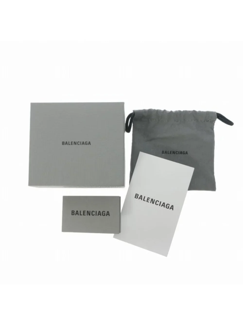 Balenciaga Crush Mini Trifold Wallet Compact Silver
